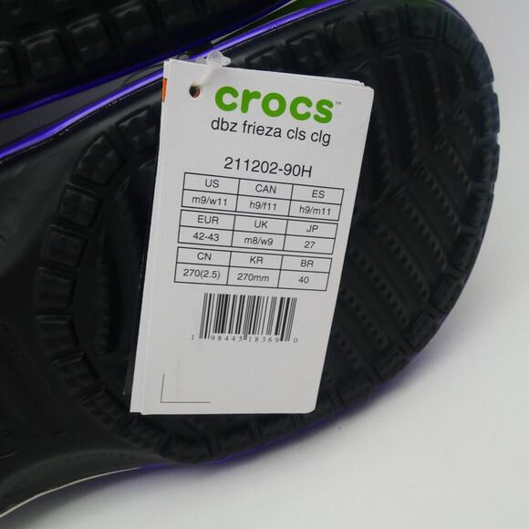 NEW Crocs Classic Clogs Dragon Ball Z Frieza Purple Men\'s 9 Women\'s 11 main image 4